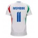 Maillot de foot Italie Giacomo Raspadori #11 Extérieur vêtements Europe 2024 Manches Courtes